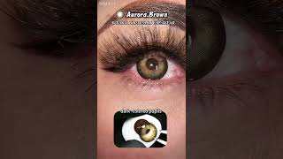 wooeye aurora brown color contact lenase review #coloredcontacts