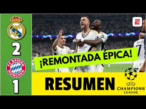 REAL MADRID REMONTÓ de forma ÉPICA. 2-1 BAYERN MUNICH, A LA FINAL. DOBLETE JOSELU | Champions League