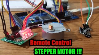 How To Connect A Stepper Motor With IR Remote Control To Arduino (Lesson 32 of Elegoo Mega 2560 Kit)