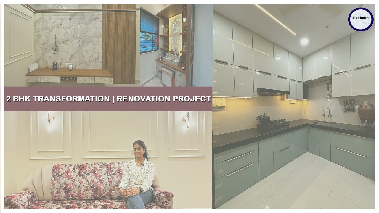 2 BHK Minimal & Elegant House Renovation | Archituber | Home Tour | Interior Design