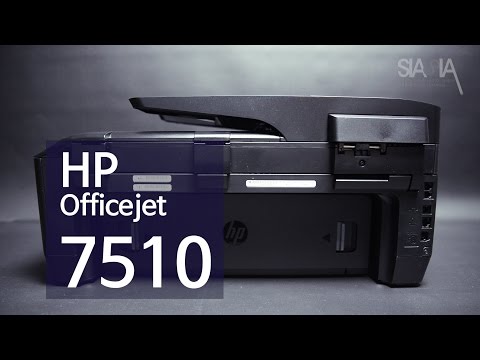 HP Officejet 7510 Unboxing setting