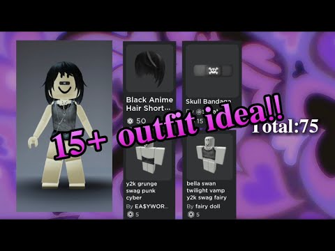 Idéias de Skin Emo no Roblox (100 robux) 