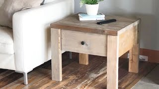 Easy to Build Nightstand or End Table with Drawer #anawhite