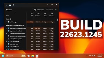 New Windows 11 Build 22623.1245 – New Screen Recorder, Task Manager Improvements and Fixes (Beta)