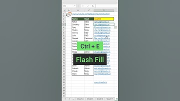 How to create multiple email id using shortcuts in Excel #shorts #viral #youtubeshorts