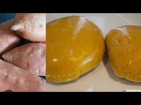 How To Make Sweet Potato Fufu Simple Method Africanfood Potato Potatorecipe