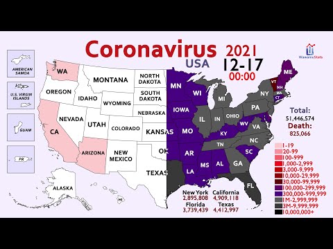 2 Years of Coronavirus in the USA (Over 50 Million Cases)