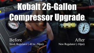Upgrading the Kobalt 26 Gallon UltraQuiet Compressor