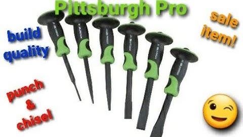 pittsburgh pro 6pc. professional punch & chisel set unboxing first look