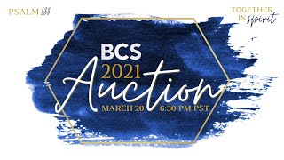 BCS 2021 Virtual Auction - Together in Spirit