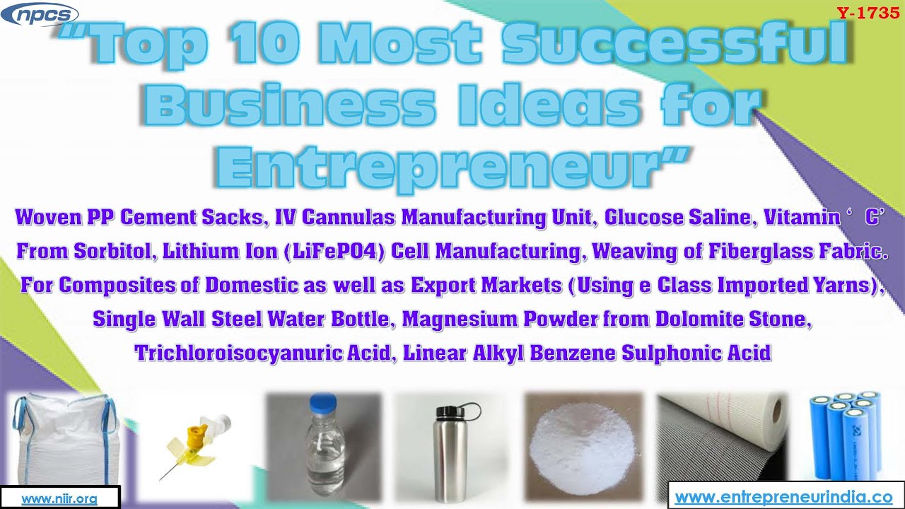 Top 10 Most Successful Business Ideas for Entrepreneur. YouTube