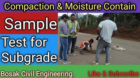 Compaction and Moisture Contain Sample Test For GSB/Road Construction/Bosak civil engineering