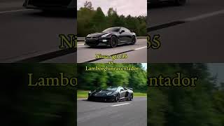 GT-R vs Lamborghini | Respect or Attention?#gtr #lamborghinni #shorts