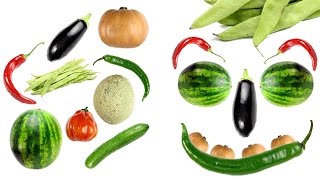 Nauka warzyw dla dzieci - kroimy prawdziwe warzywa owocowe | CzyWieszJak