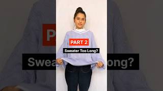 How To Crop Your Sweater ✅ #shorts #dailyshorts #fashionhacks #hacks #viralhacks #sweater #vishag
