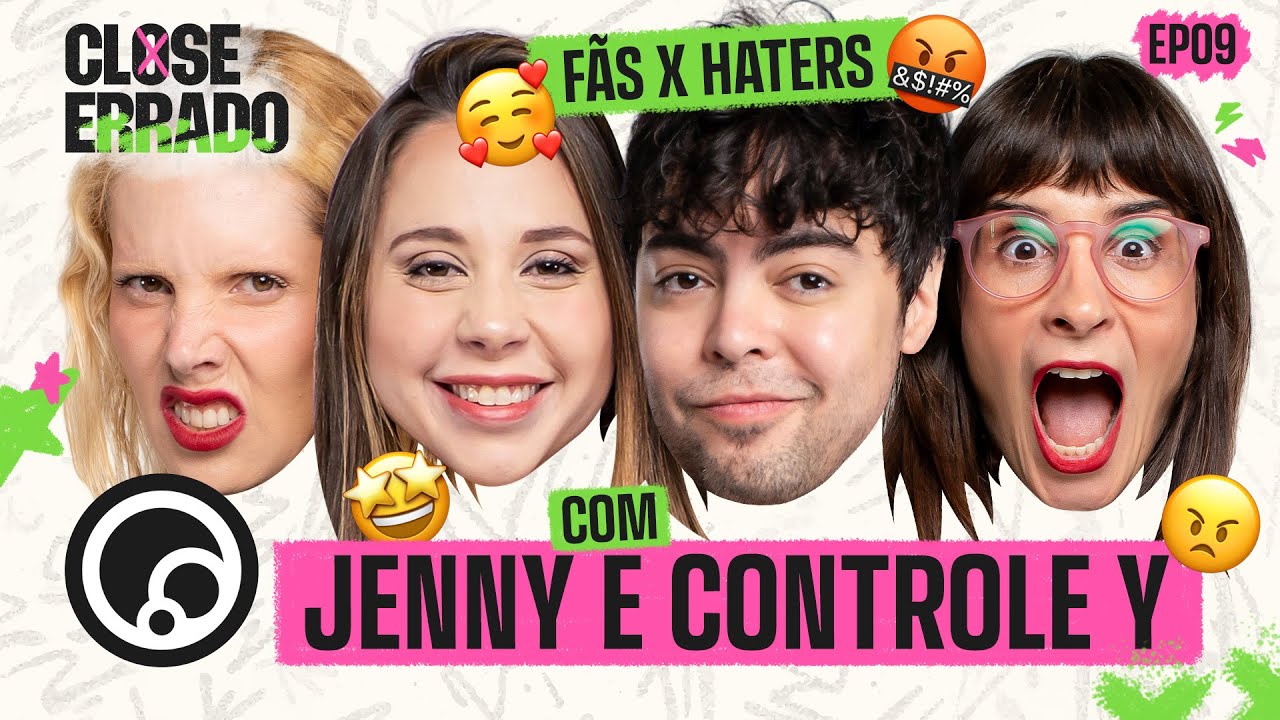DISTORCENDO FALAS e FAZENDO ARTESANATO com JENNY PRIOLI E CONTROLE Y | Close Errado T2EP9