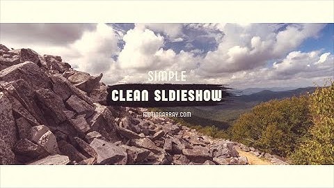 Clean Slideshow Premiere Pro Templates
