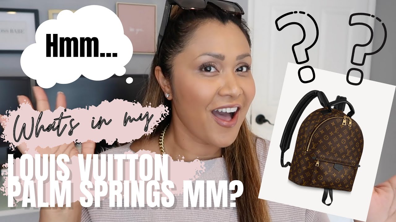 What's in My Bag  Louis Vuitton Palm Springs MM 