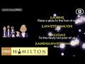 #12 Hamilton - The Story of Tonight [Reprise] (VIDEO LYRICS)
