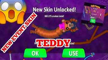 Snake. Io🐍 New Teddy Skin Unlocked | New Teddy