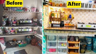 Indian Non modular kitchen Makeover|Extreme Kitchen Makeover