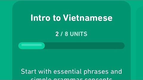 Let’s learn Vietnamese with Duolingo