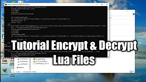 Tutorial Encrypt Dan Decrypt File Lua