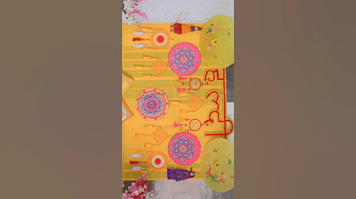 Best Haldi Decoration Ideas At home 💡   Diy Ideas #haldi #diy #ideas #decoration #wedding #shorts