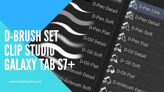 D-Brush Set Release - Clip Studio Paint - How to install custom brush