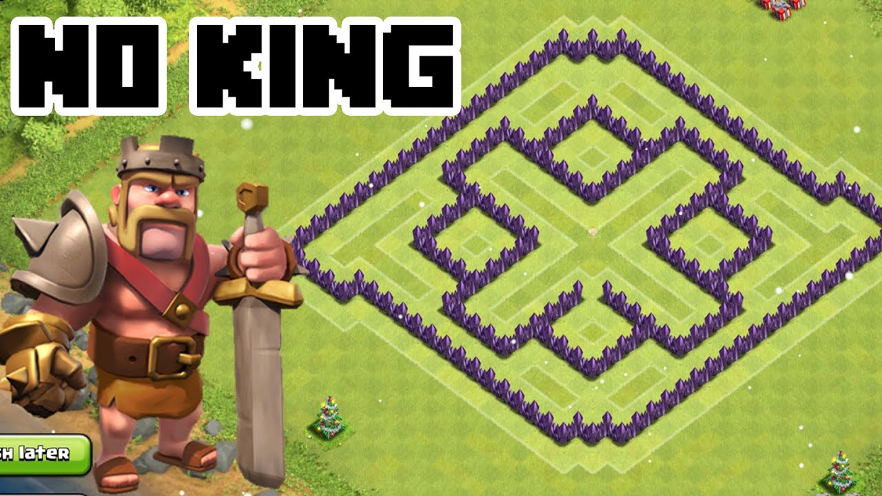 Clash Of Clans Th7 Farming Base Best Town Hall 7 Defense Without The Barbarian King Youtube
