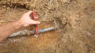 How to Repair a water leak in the ground from a well