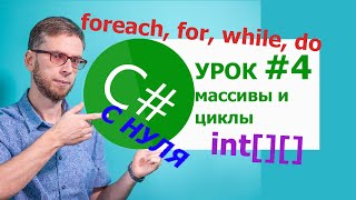 C# с нуля. Урок 4  - массивы и циклы. На примере решения мини задачи.