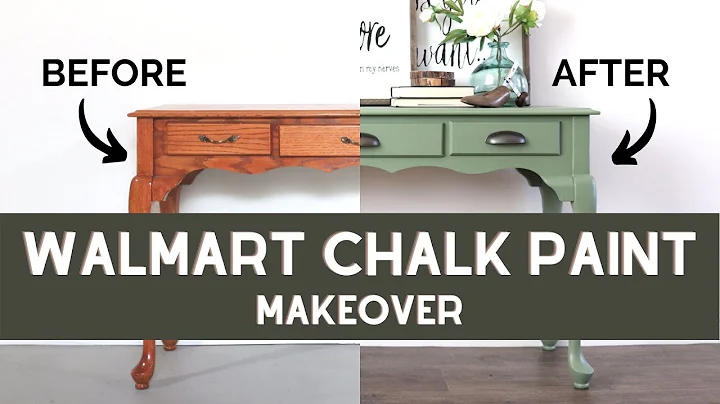 Walmart Chalk Paint Review | Painted Sofa Table