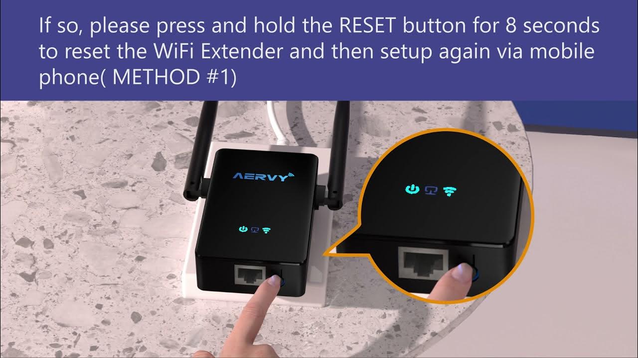 AERVY WiFi Extender WPS OneClick Setup YouTube