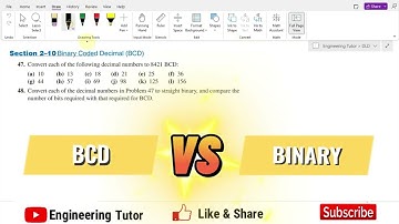 Comparison of BCD with Binary: A step by step solution for Digital Fundamentals by Thomas Floyd