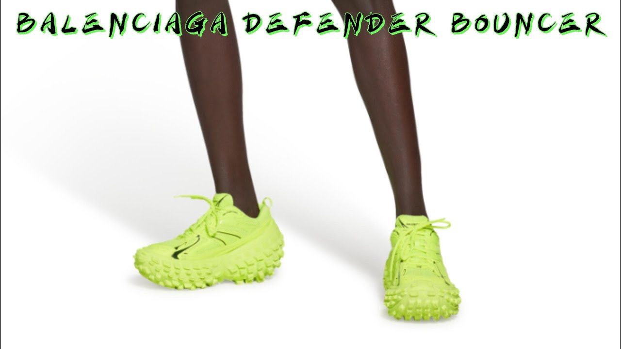 BALENCIAGA DEFENDER BOUNCER SNEAKER ON FOOT REVIEW UNBOXING 2023