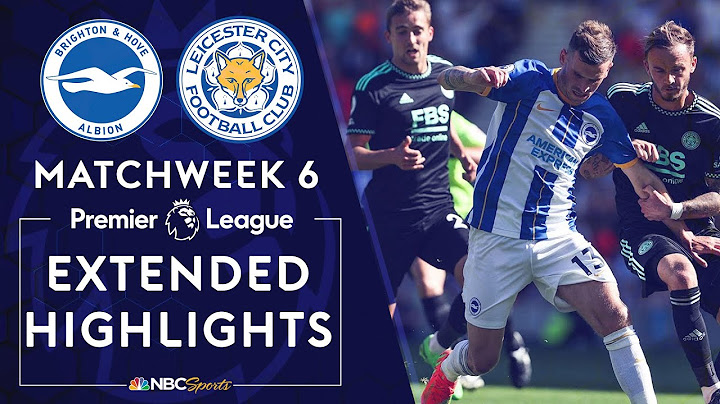 Brighton v. Leicester City | PREMIER LEAGUE HIGHLIGHTS | 9/4/2022 | NBC Sports