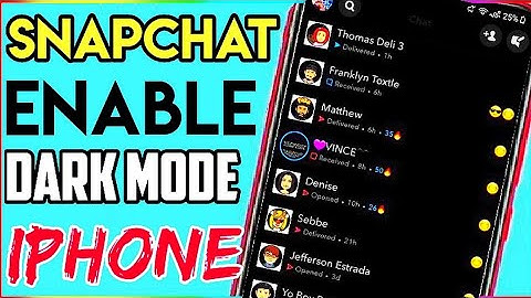 How to get dark mode on snapchat in  iPhone | how to get snapchat dark mode |  snapchat dark mode