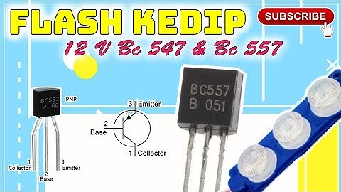 Cara membuat led kedip cepat menggunakan transistor