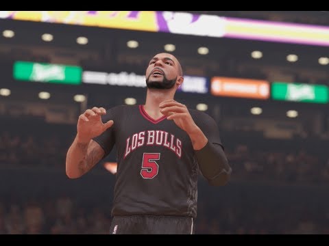 NBA 2K14 PS4 Los Bulls Vs Los Lakers New Latin Night Jerseys Full Game