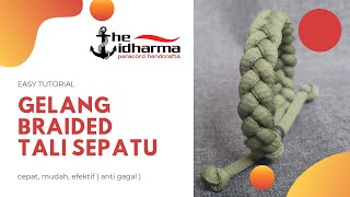 Easy Tutorial - Cara Membuat Gelang Simpel Tali Sepatu Braided Simple Shoelace Bracelet Easy Tutorial - Cara Membuat Gelang Simpel Tali Sepatu Braided Simple Shoelace Bracelet
