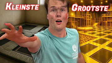 GROOTSTE VS KLEINSE TRAMPOLINE PARK VAN NEDERLAND!