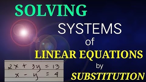 Solving Systems of Linear Equations by Substitution TAGALOG