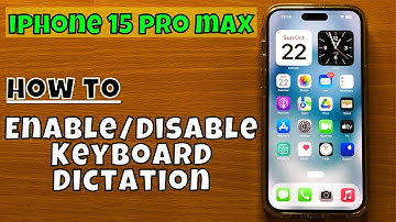 How to Enable/Disable Keyboard Dictation  iPhone 15 Pro Max