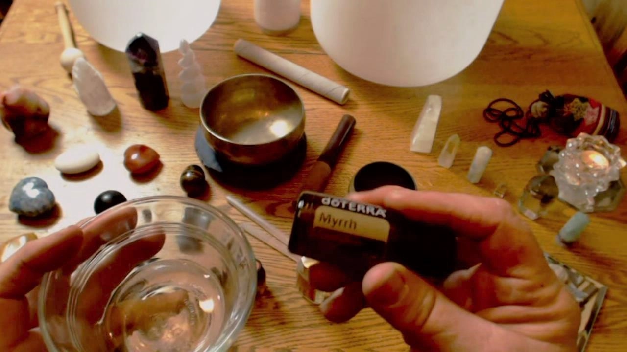 ASMR Crystal Energy and Essential Oil Hand Massage 🏵 YouTube