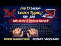 Keyboard Typing Course Day 13 | FRV JUM Practice | Learn Keyboard Typing in Telugu | Computer Skills