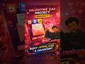 Valentine's day project using html css and javascript #coding #shorts #programming