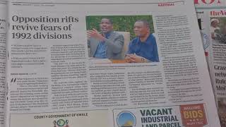 OPPOSITION RIFTS ||Mbara cia atongoria mwahu-ini wa mung'ethaniro ikaguna President Ruto 2027. OPPOSITION RIFTS ||Mbara cia atongoria mwahu-ini wa mung'ethaniro ikaguna President Ruto 2027.