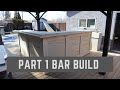 How to build a basement bar in the shop then taking it apart and rebuild it in basement