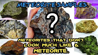 14 Meteorites that don't look much like a meteorite. #meteor #meteorite